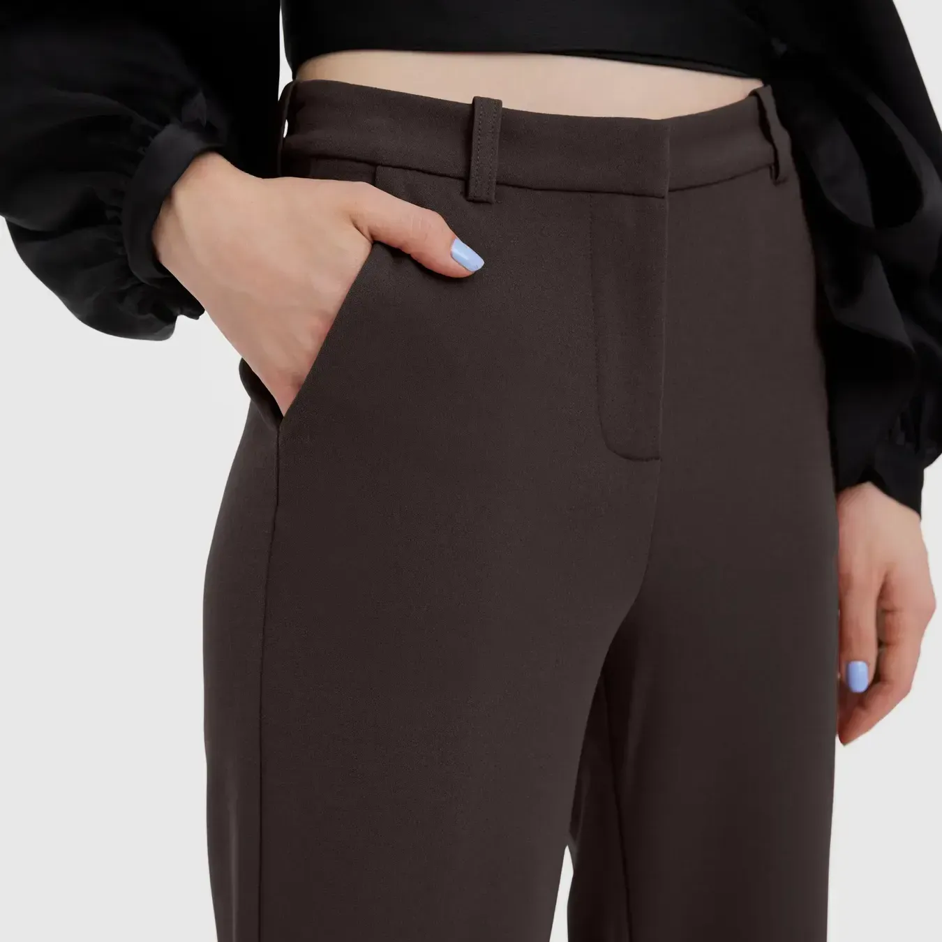 PANTALON RECTO MARRON VERO MODA