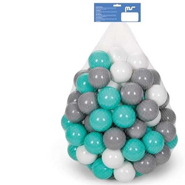CAJA 100 BOLAS VERDE BLANCO Y GRIS 8704 INNOVACIONES MS
