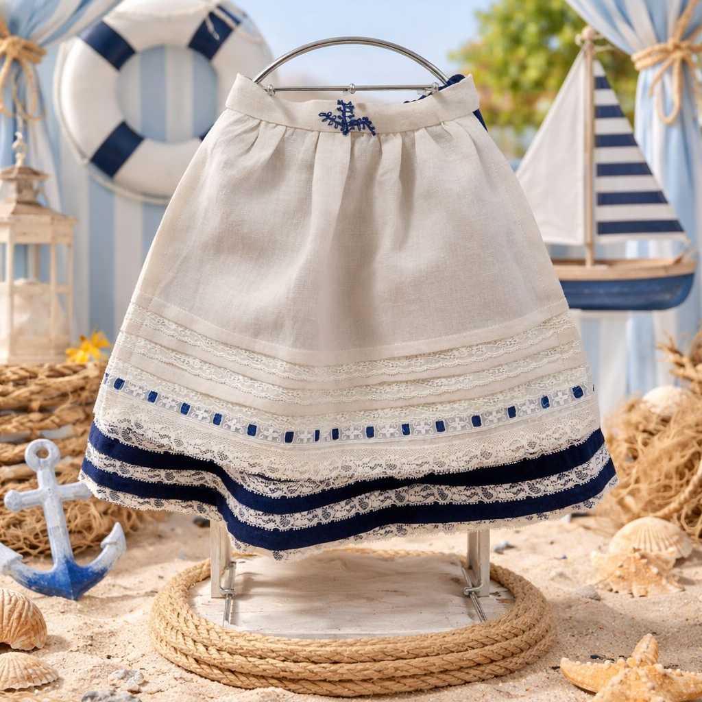 DELANTAL LINO NIÑA ( 022902)