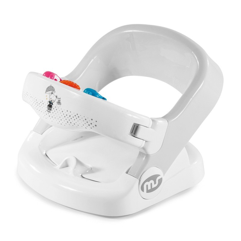 ASIENTO SOPORTE DE BAÑO GIRATORIO ROUNDER 1320 GRIS INNOVACIONES MS