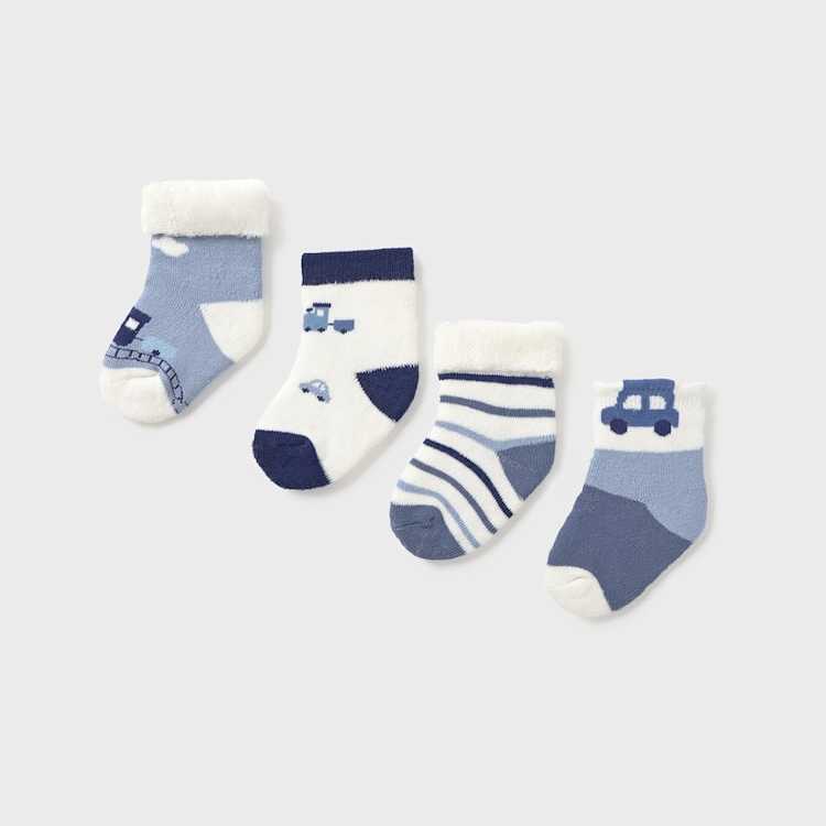 BEBÉ NIÑ@ 0 a 4 años. MAYORAL. SET 4 CALCETINES 15-09917-066 color BLUE BELL
