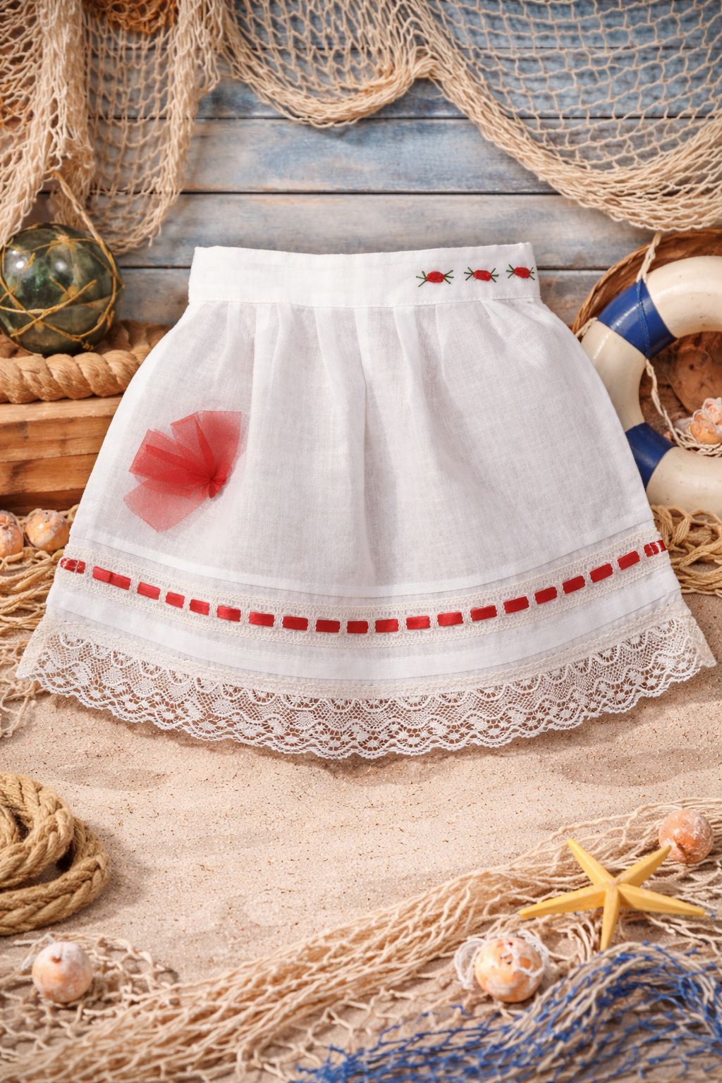 DELANTAL BEIGE BEBÉ ( 008628)