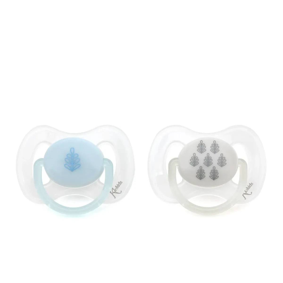 CHUPETE PACK 2 unidades ORTODÓNTICOS 5723 EN AZUL Y GRIS KIOKIDS