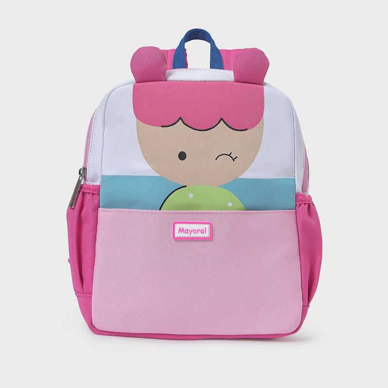 NEWBORN NIÑO 0 a 18 meses MOCHILA GUARDERIA 25-09895-090 color CRUDO ESTAMPADO MUÑECA MAYORAL