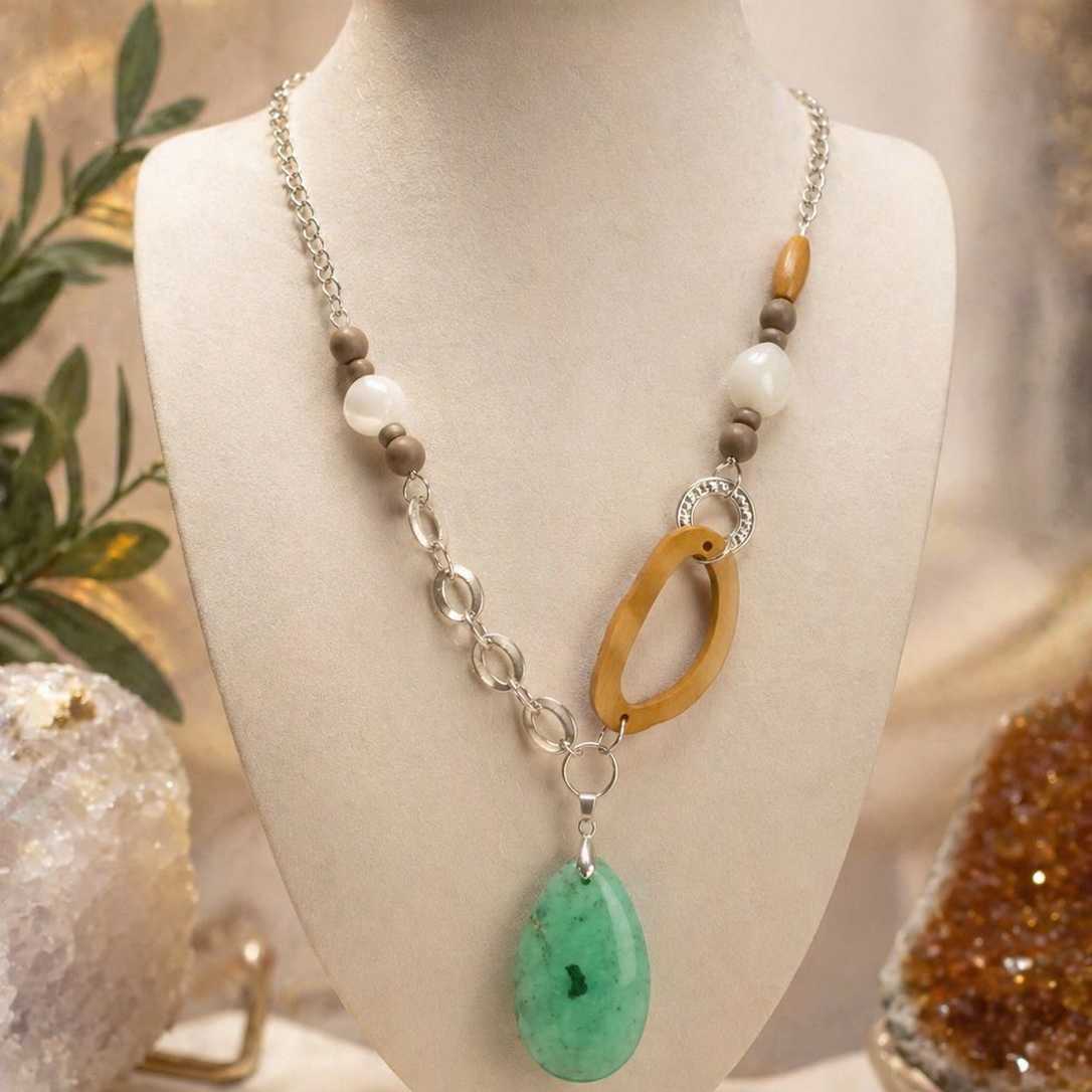 COLLAR PIEDRA EN COLOR TURQUESA ( REF. 429 )