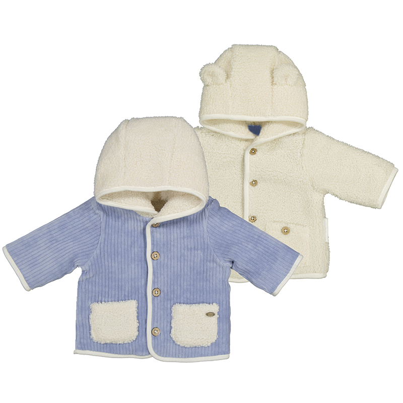 NEWBORN NIÑO 0 a 18 meses ABRIGO REVERSIBLE BORREGO 14-02448-052 color CIELO MAYORAL