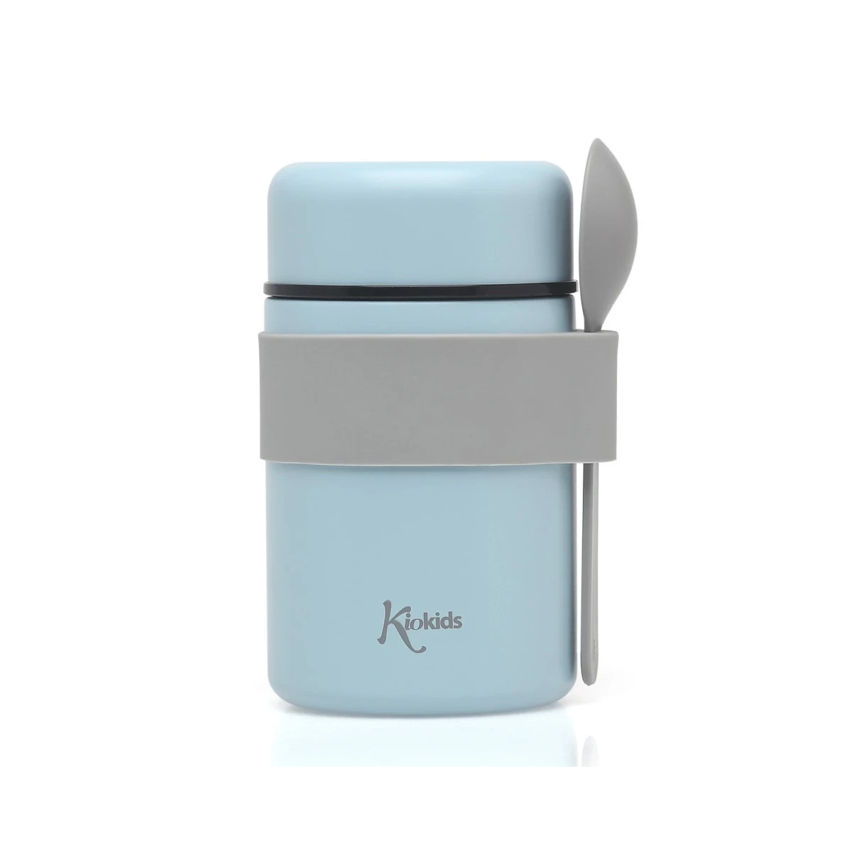 KIOKIDS 3597. TERMO PAPILLERO DE ACERO INOXIDABLE 500ML CON CUCHARA AZUL