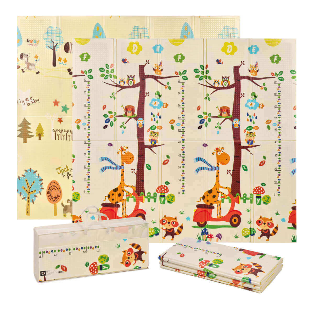 ALFOMBRA DE JUEGOS REVERSIBLE TRENDY ZEBRA/GIRAFFE 8906 180x200cm INNOVACIONES MS