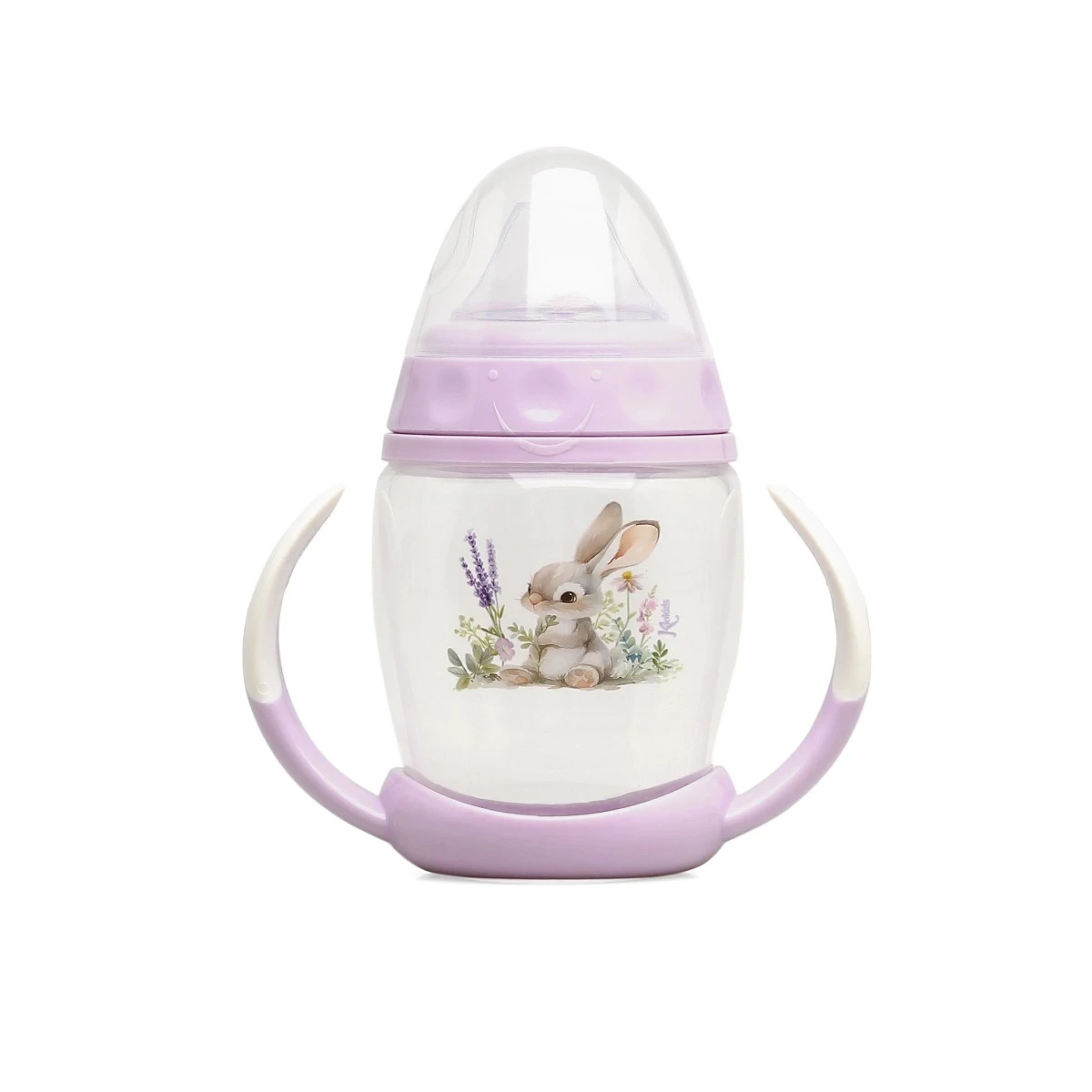 KIOKIDS 5369. TAZA DE APRENDIZAJE STEP 1 CONEJO LAVANDA