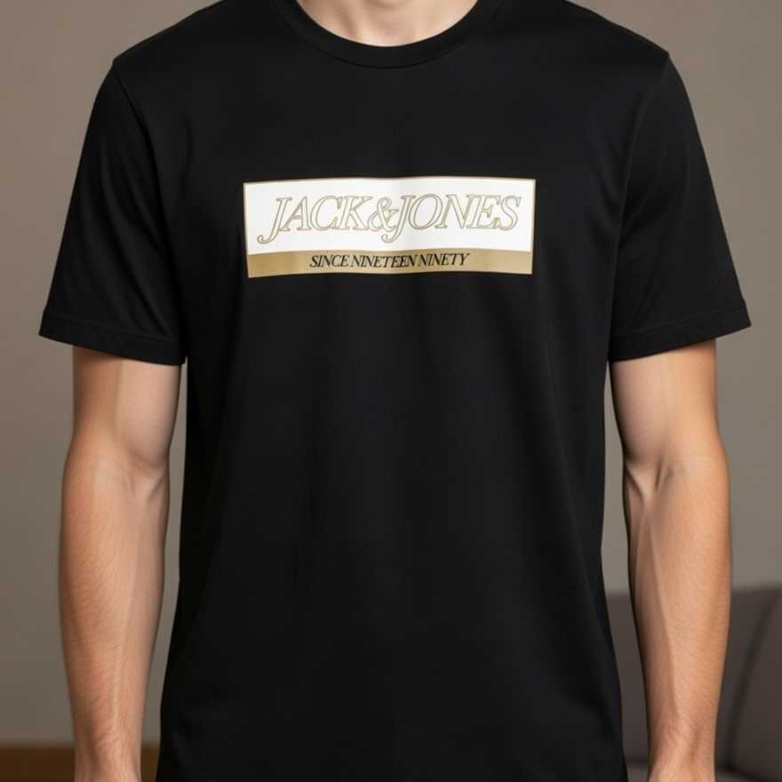 CAMISETA JACK&JONES NEGR