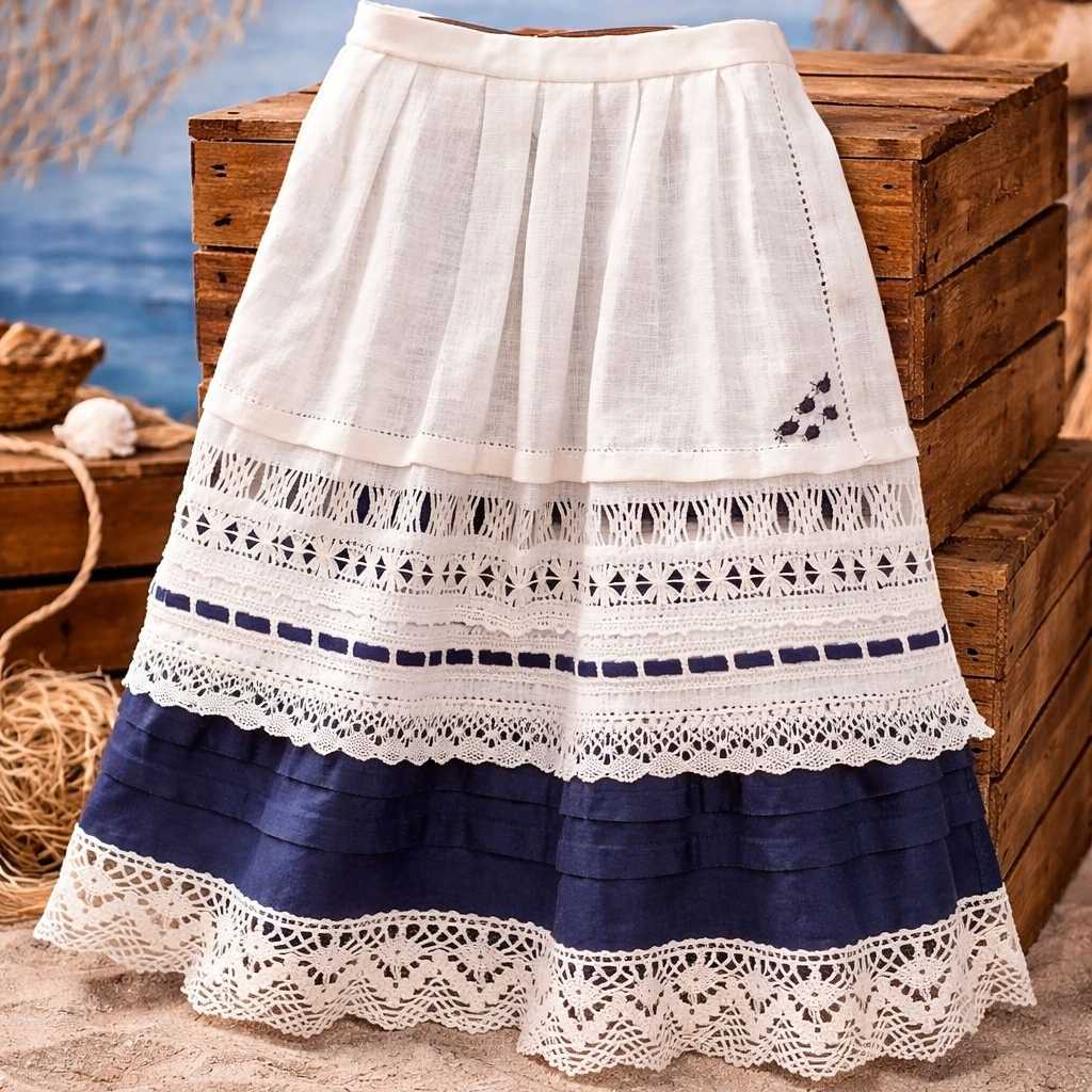 DELANTAL LINO NIÑA ( 008649)