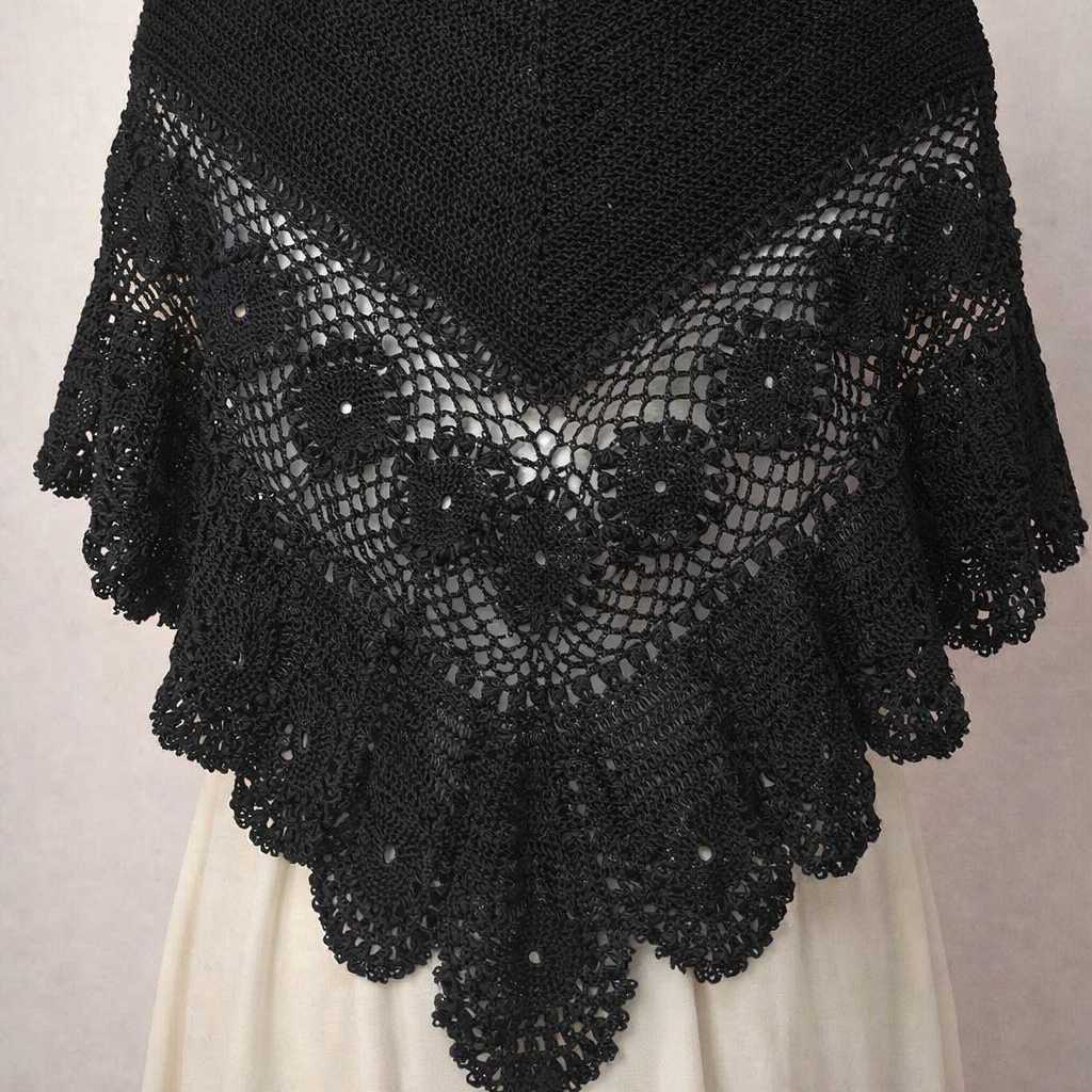 MANTÓN NEGRO SEDA ( 018526)