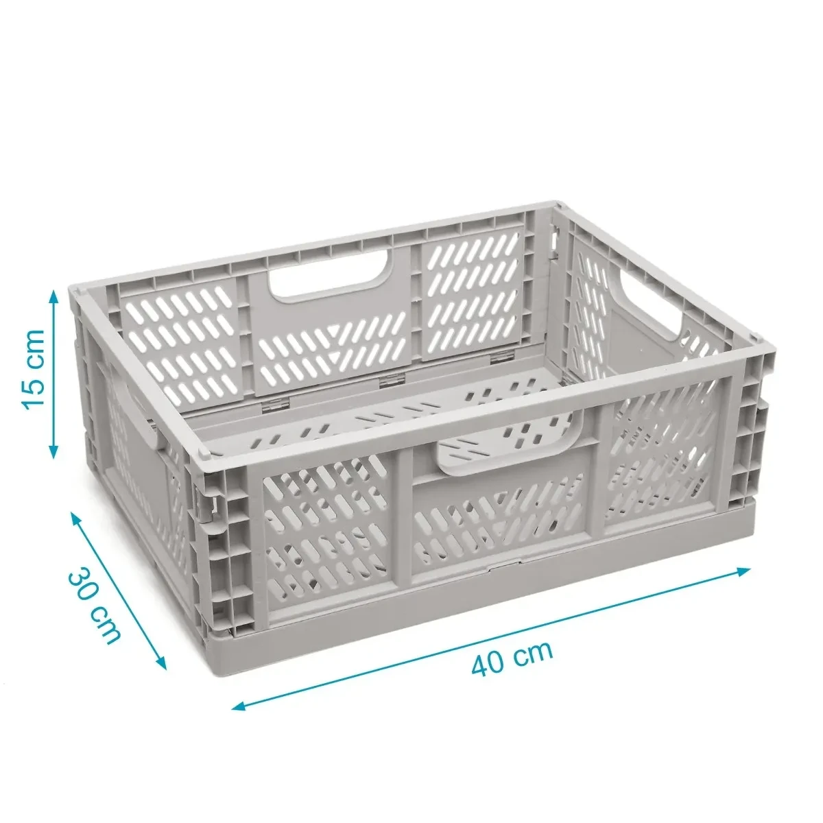 CAJA DE ALMACENAJE PLEGABLE 40X30X15 4403 GRIS KIOKIDS