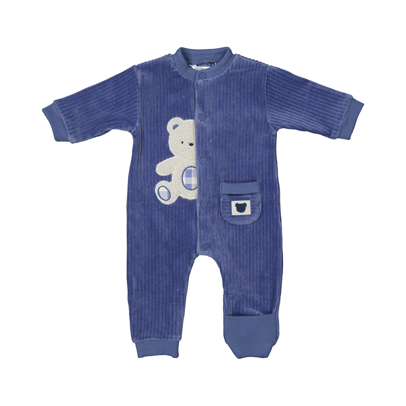 NEWBORN NIÑO 0 a 18 mesesPELELE PUNTO PANA 14-02795-074 color MID BLUE MAYORAL